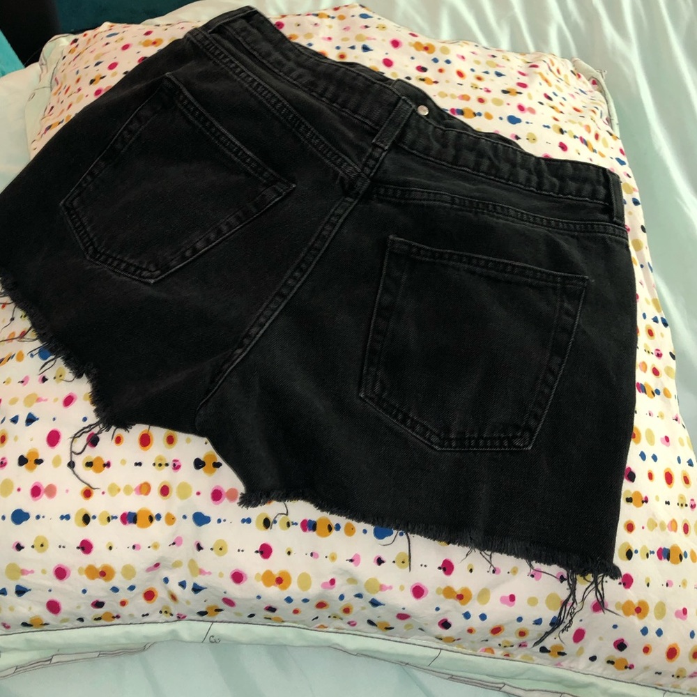 Topshop Moto Mom High-Waisted Denim Shorts